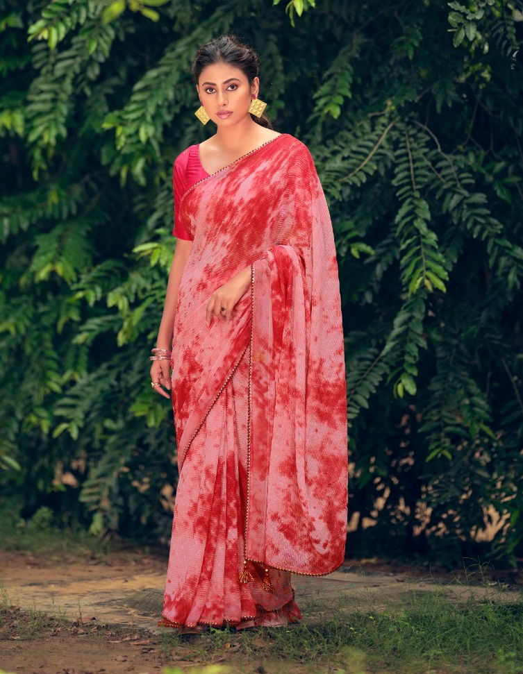 Kashvi Almora Latest Designer Fancy Festive Wear Georgette Saree Collection